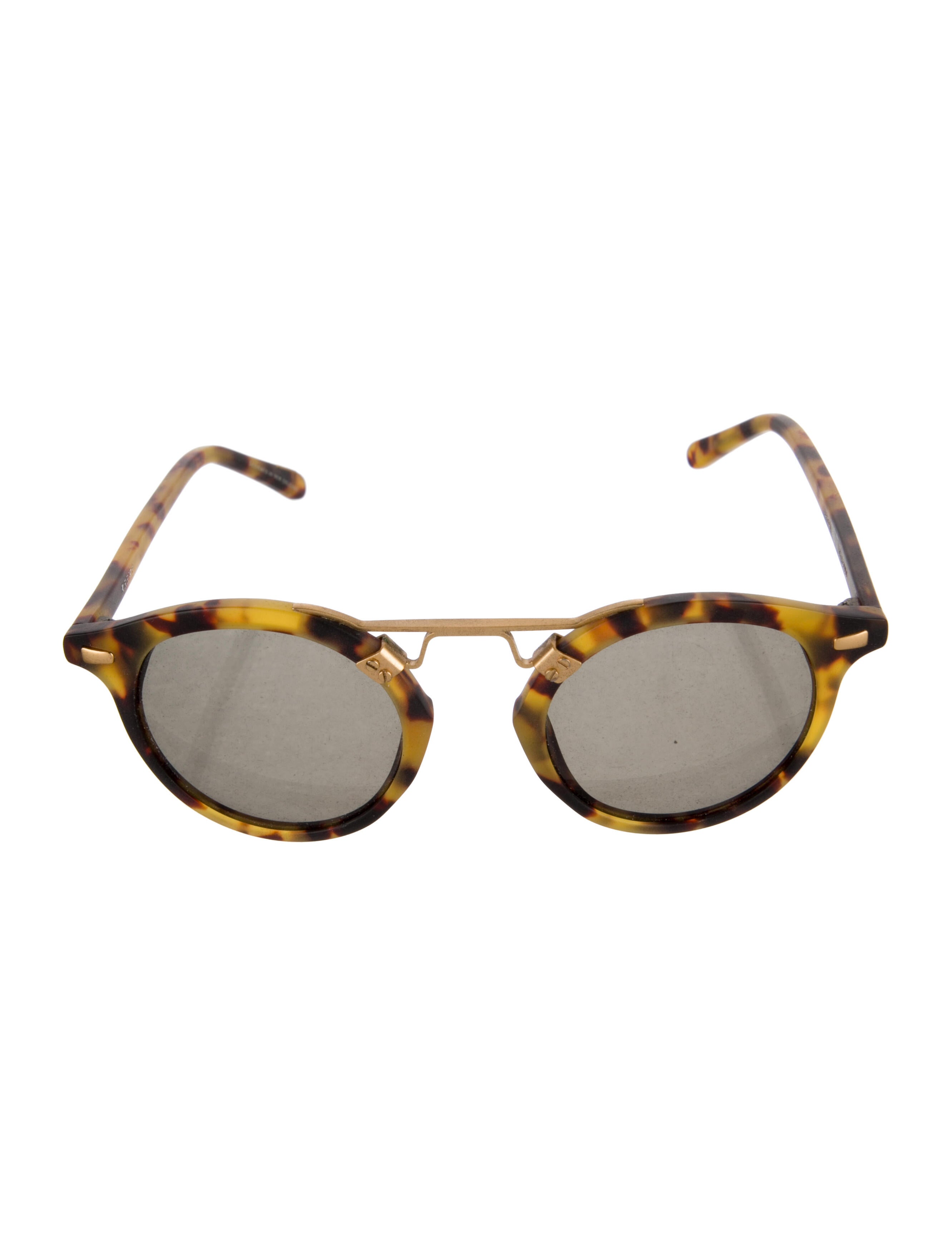 Krewe Round Mirrored Sunglasses