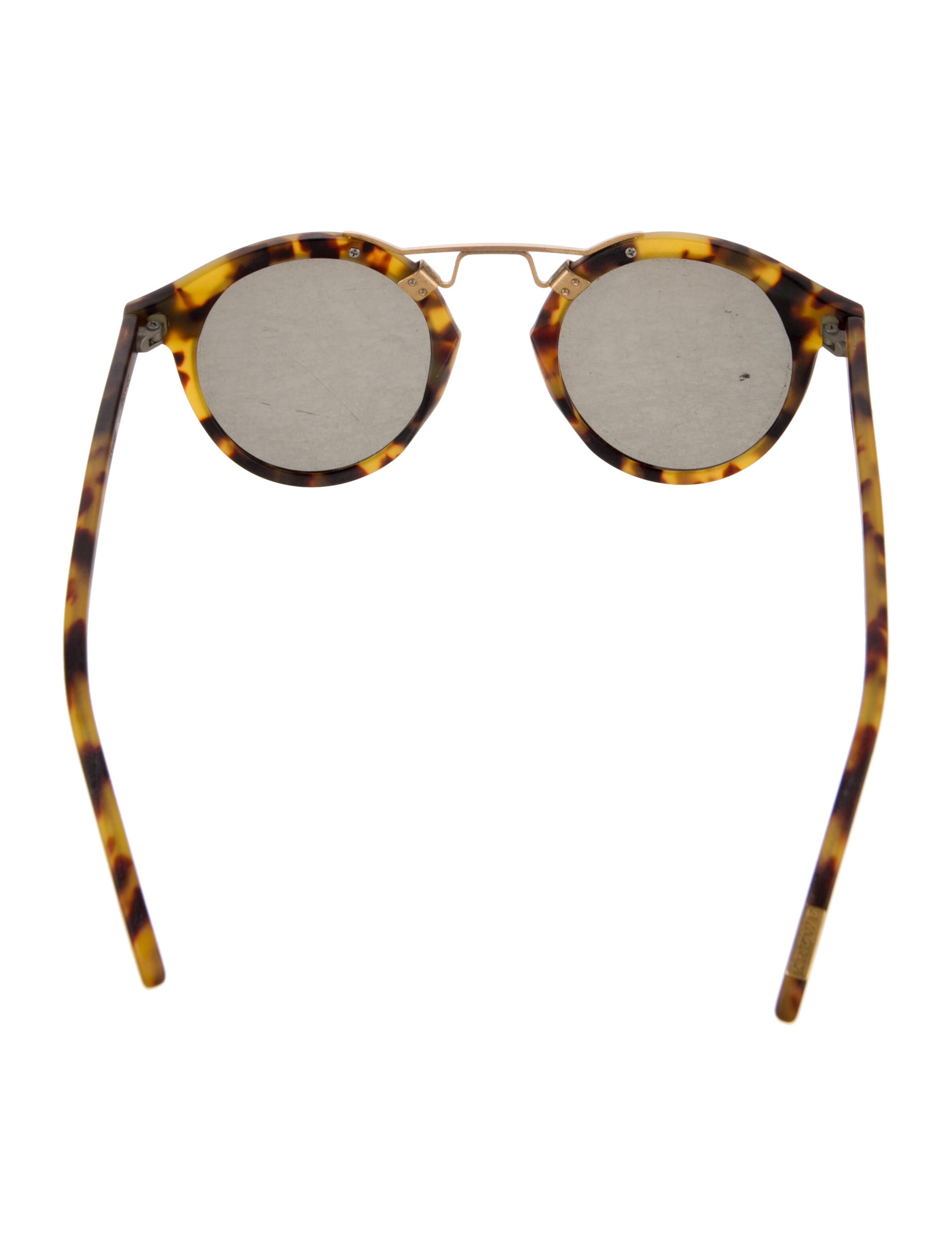 Krewe Round Mirrored Sunglasses