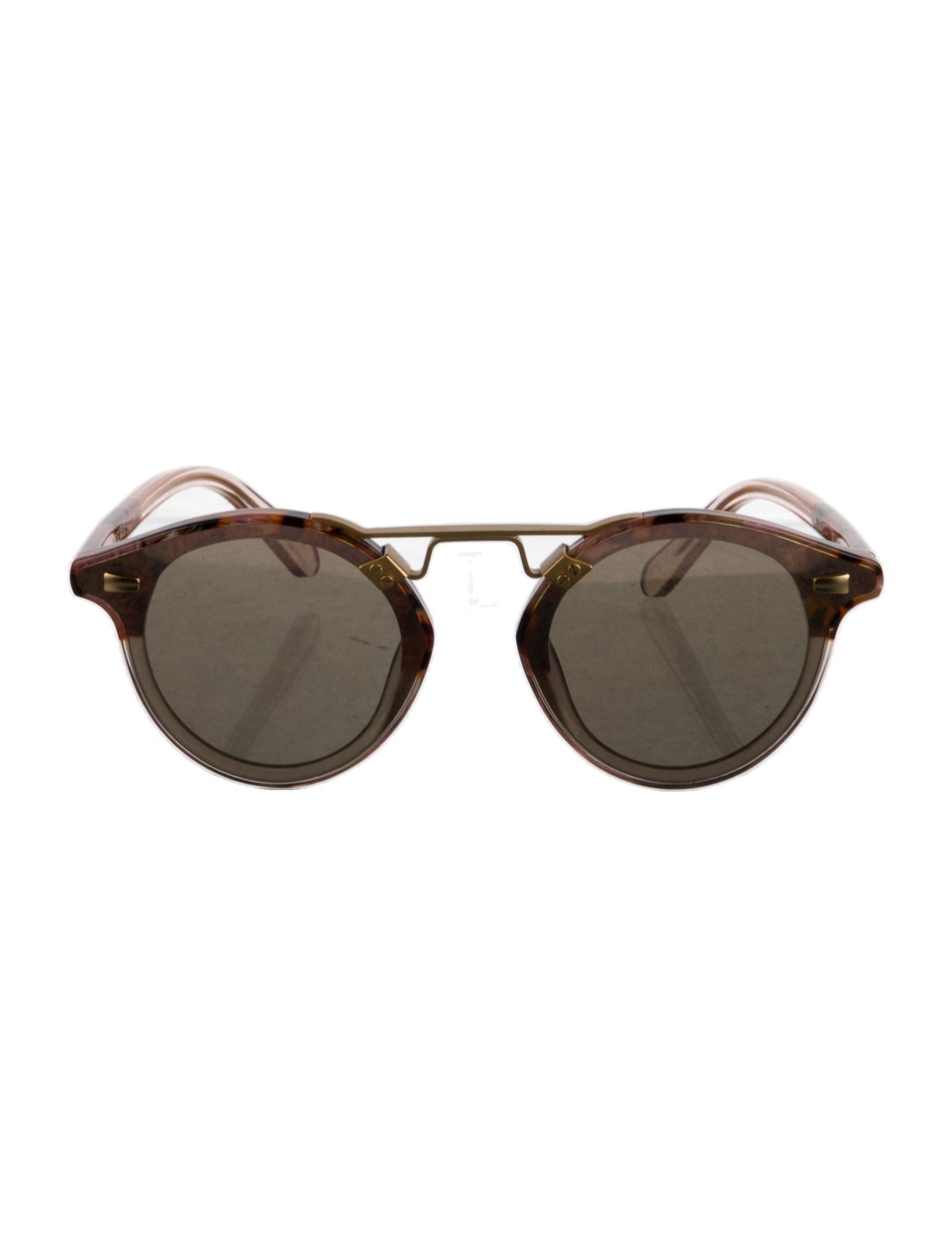 Krewe Round Tinted Sunglasses