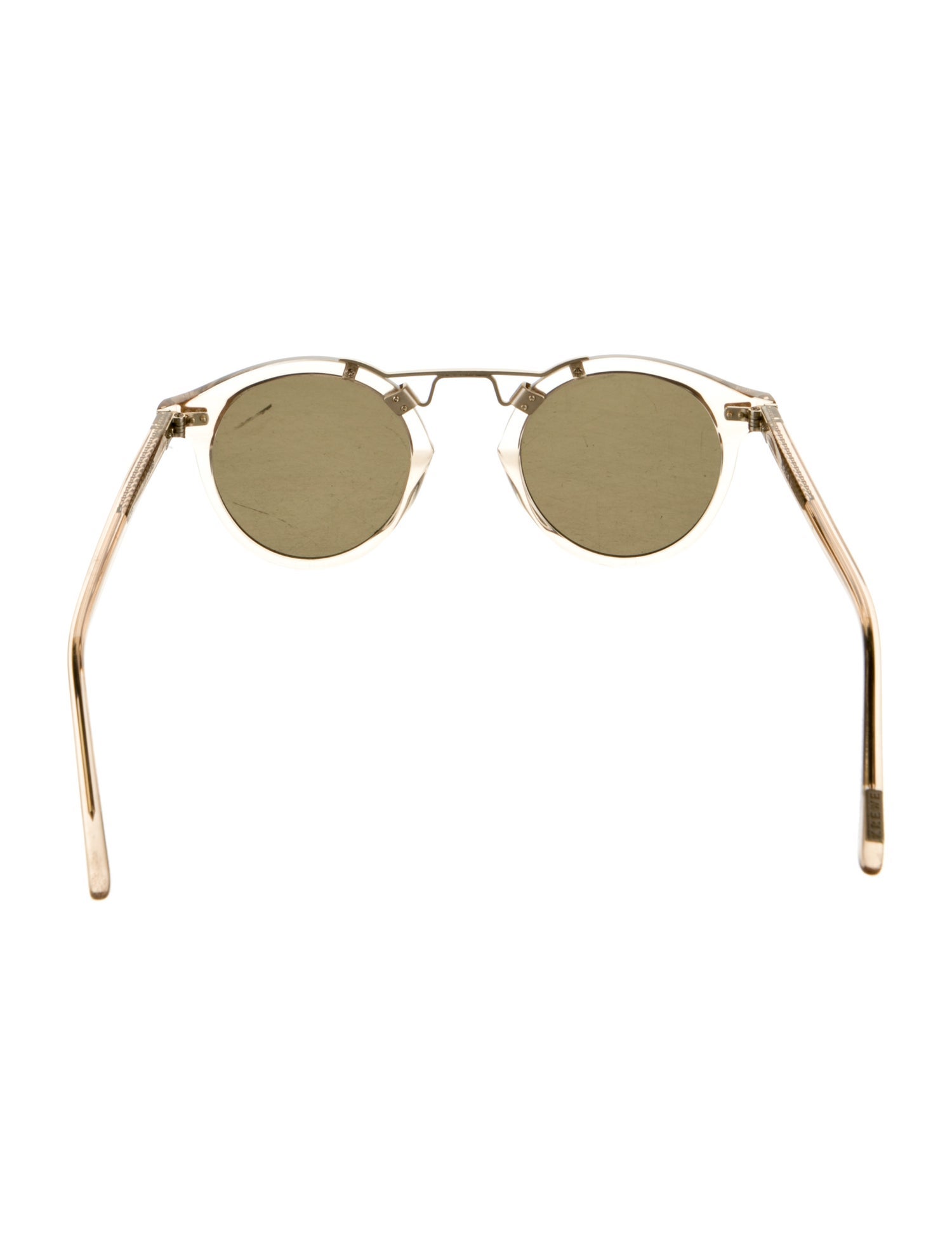 Krewe Round Mirrored Sunglasses