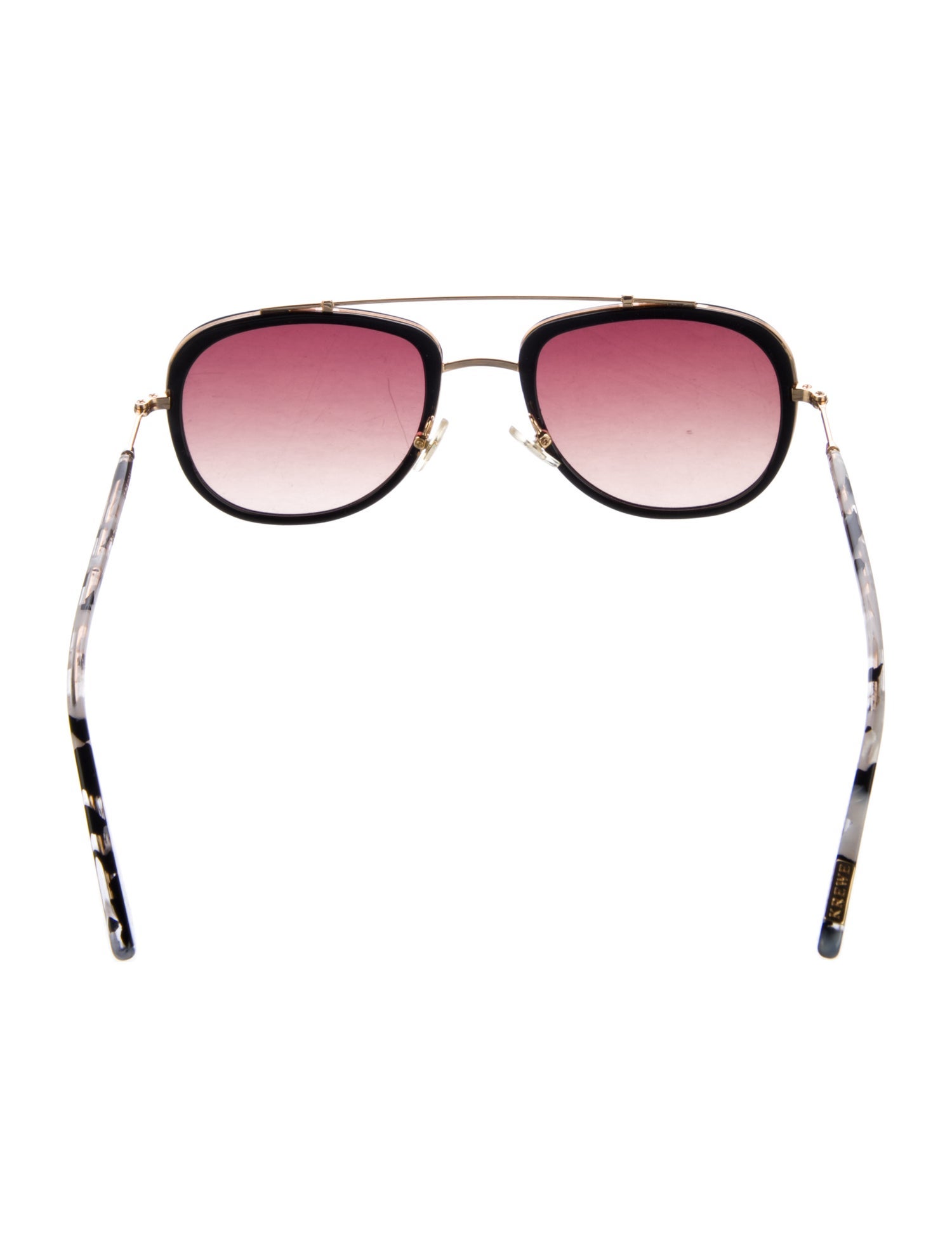 Krewe Aviator Gradient Sunglasses