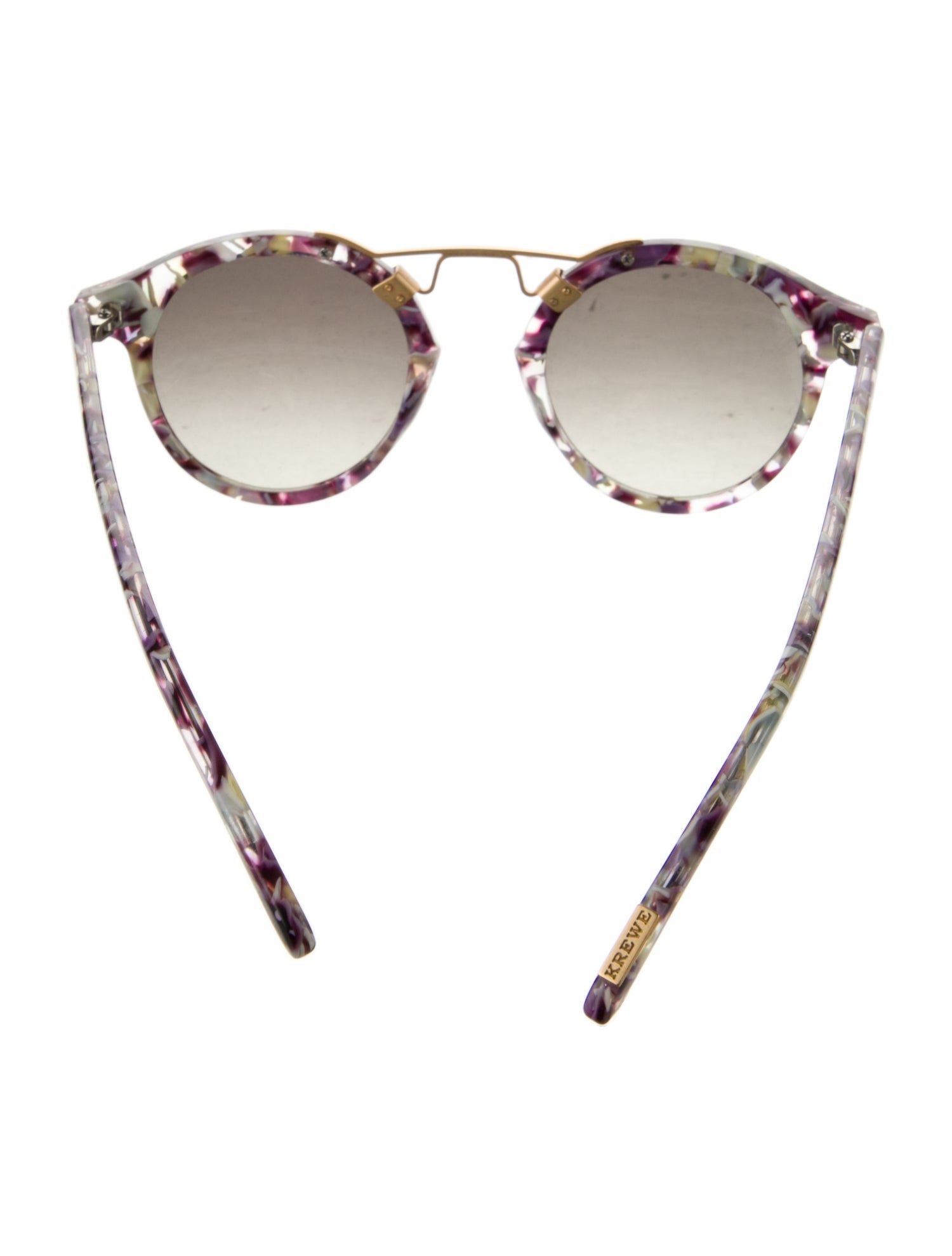 Krewe Round Mirrored Sunglasses