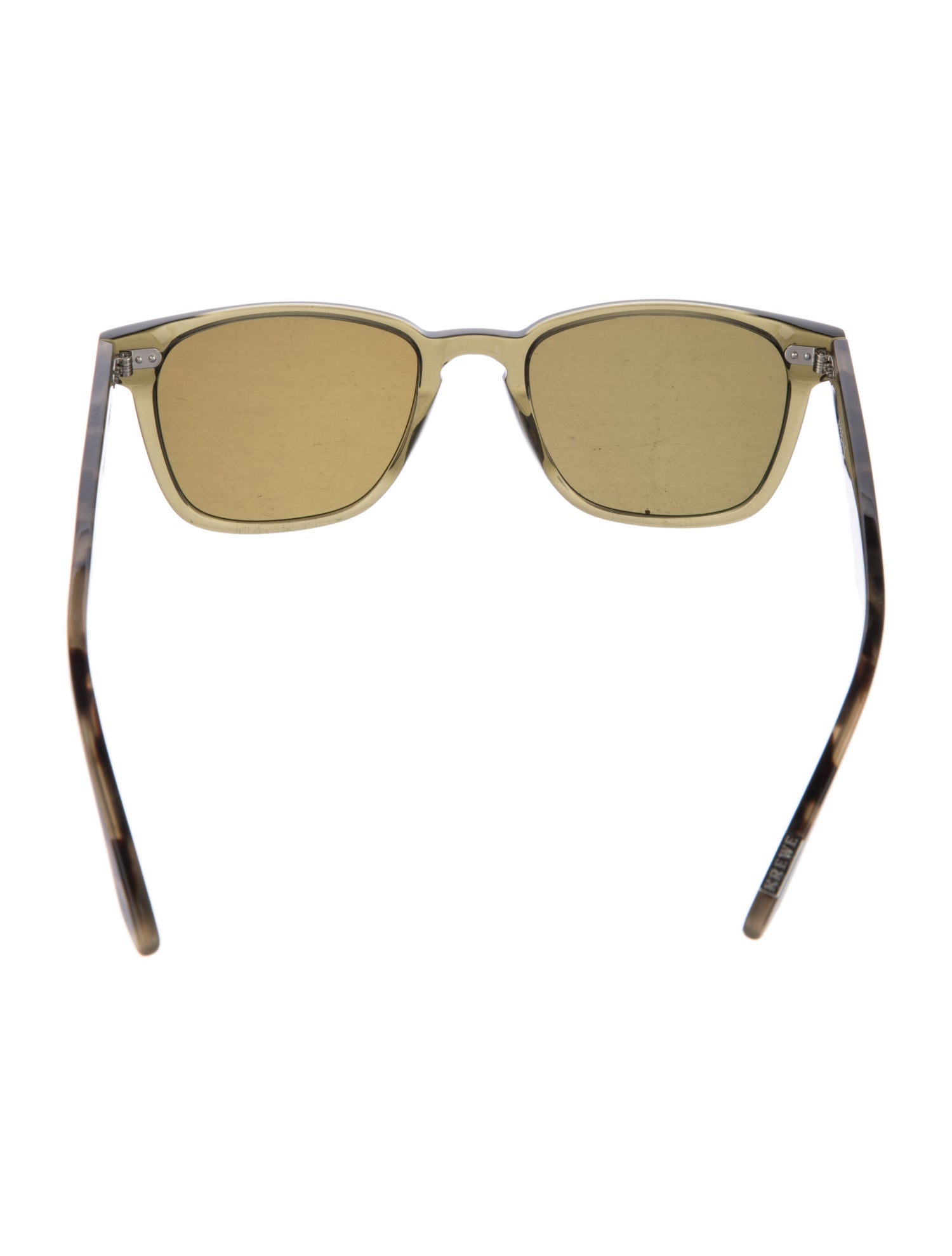 Krewe Wayfarer Mirrored Sunglasses