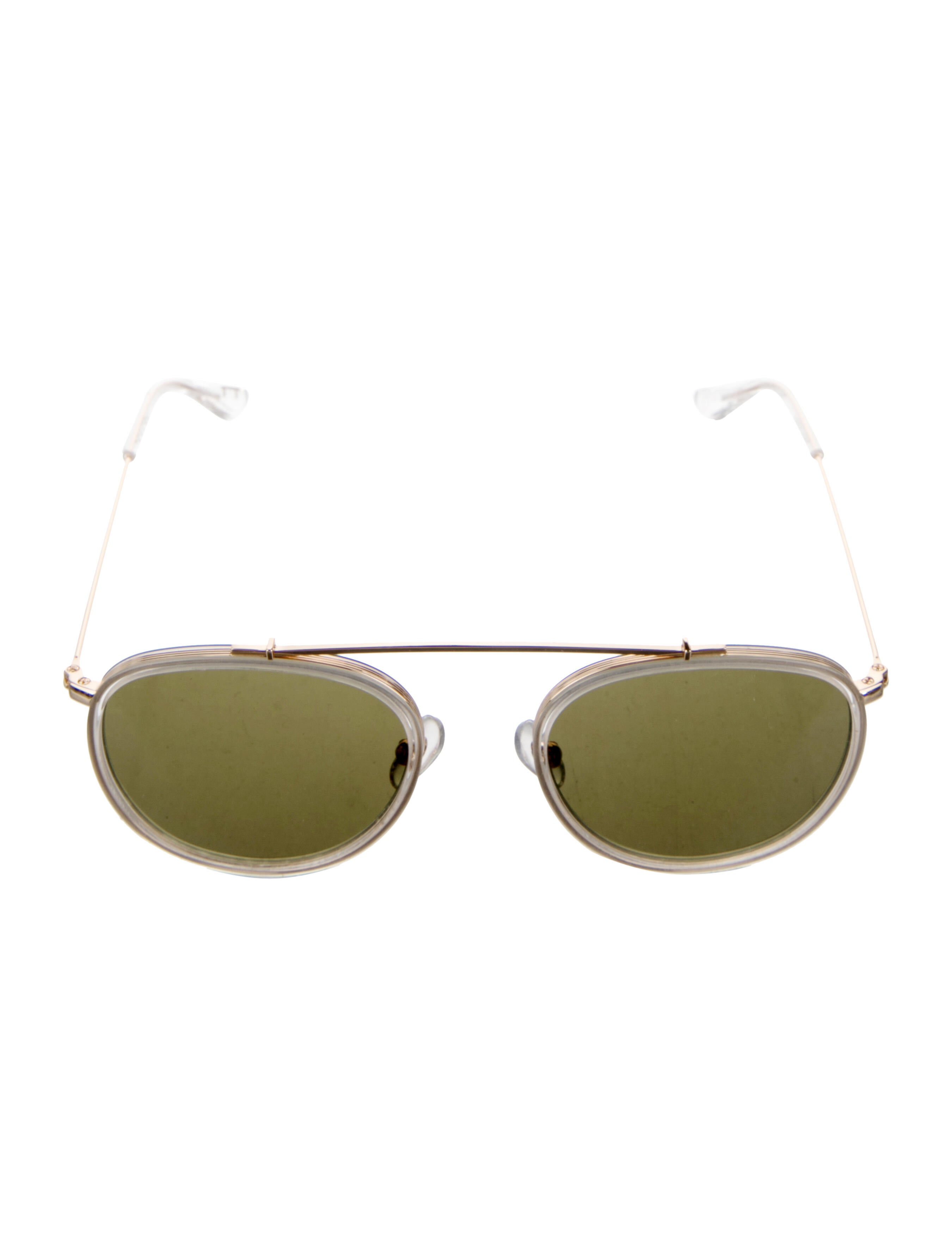 Krewe Aviator Mirrored Sunglasses