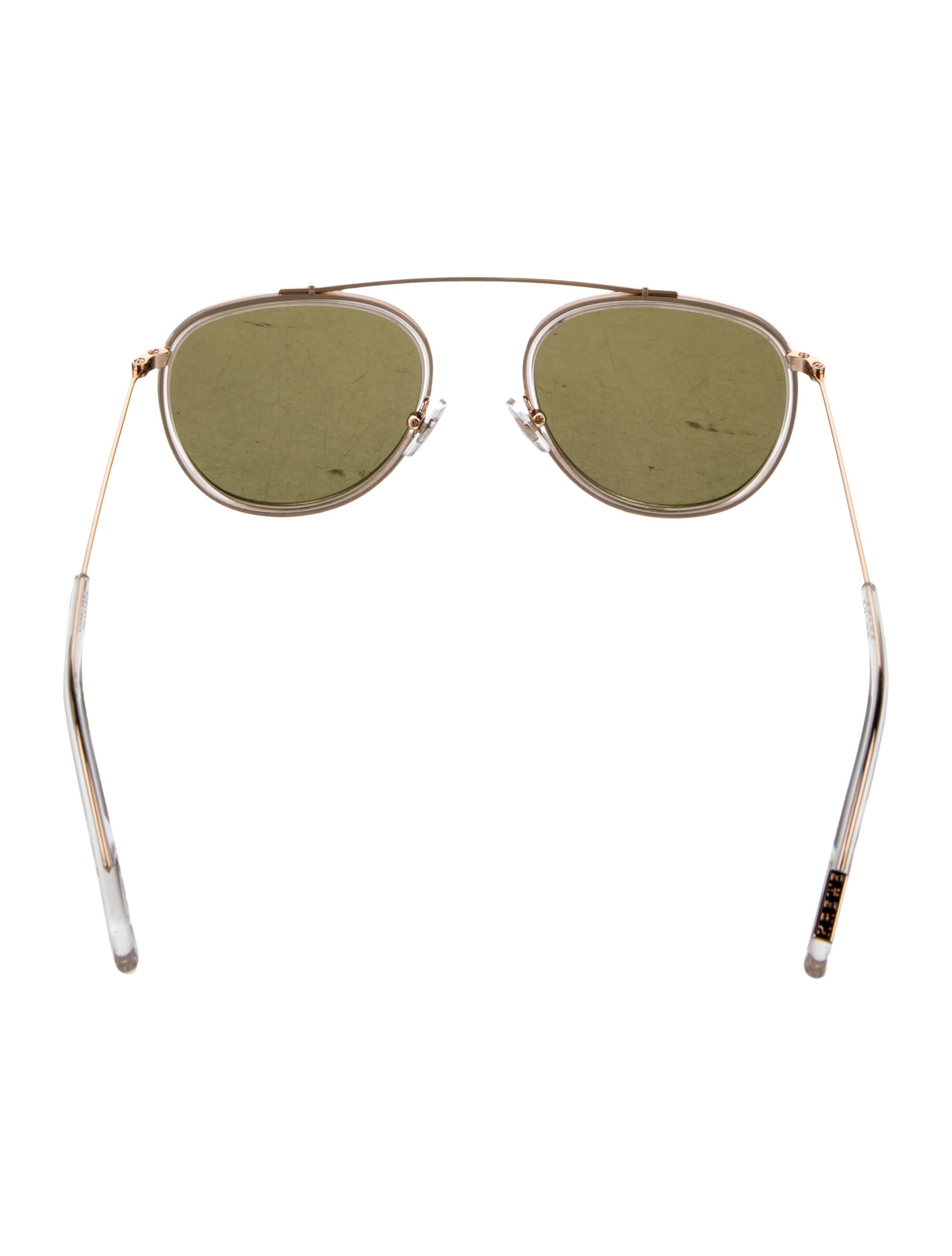 Krewe Aviator Mirrored Sunglasses