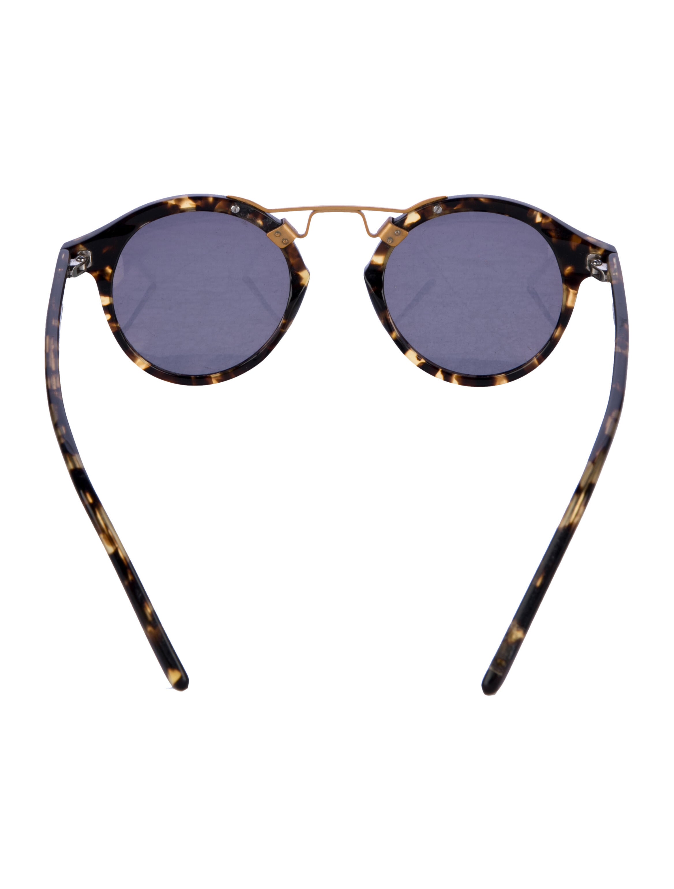 Krewe Round Mirrored Sunglasses
