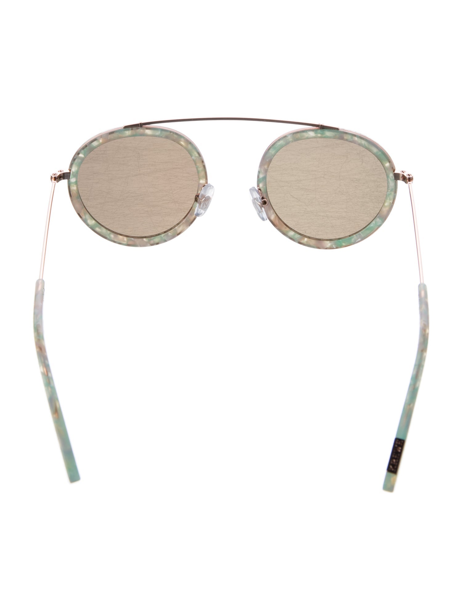 Krewe Round Mirrored Sunglasses
