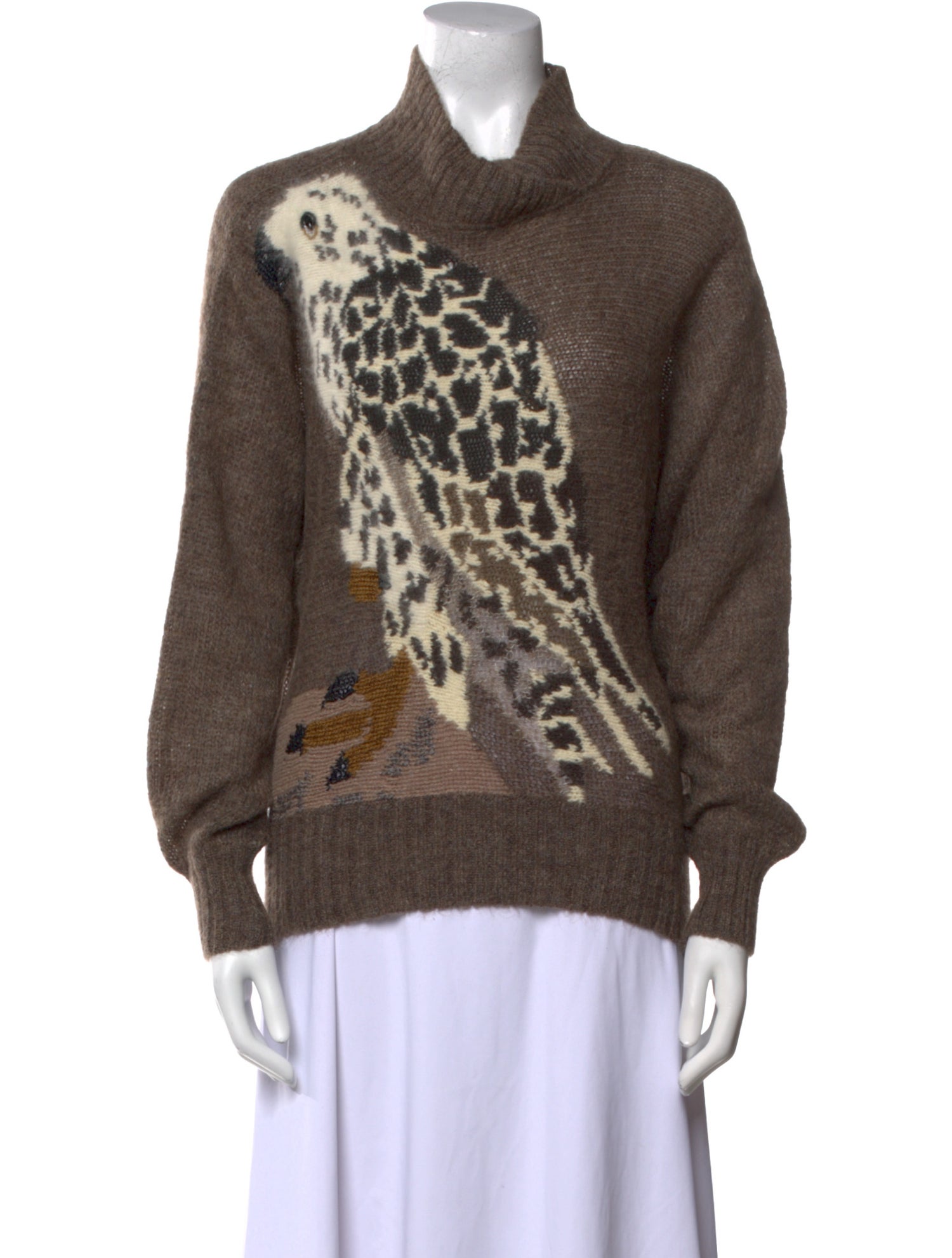 Krizia Maglia Mohair Printed Sweater