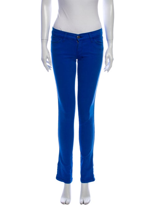 Ksubi Low-Rise Straight Leg Jeans Blue