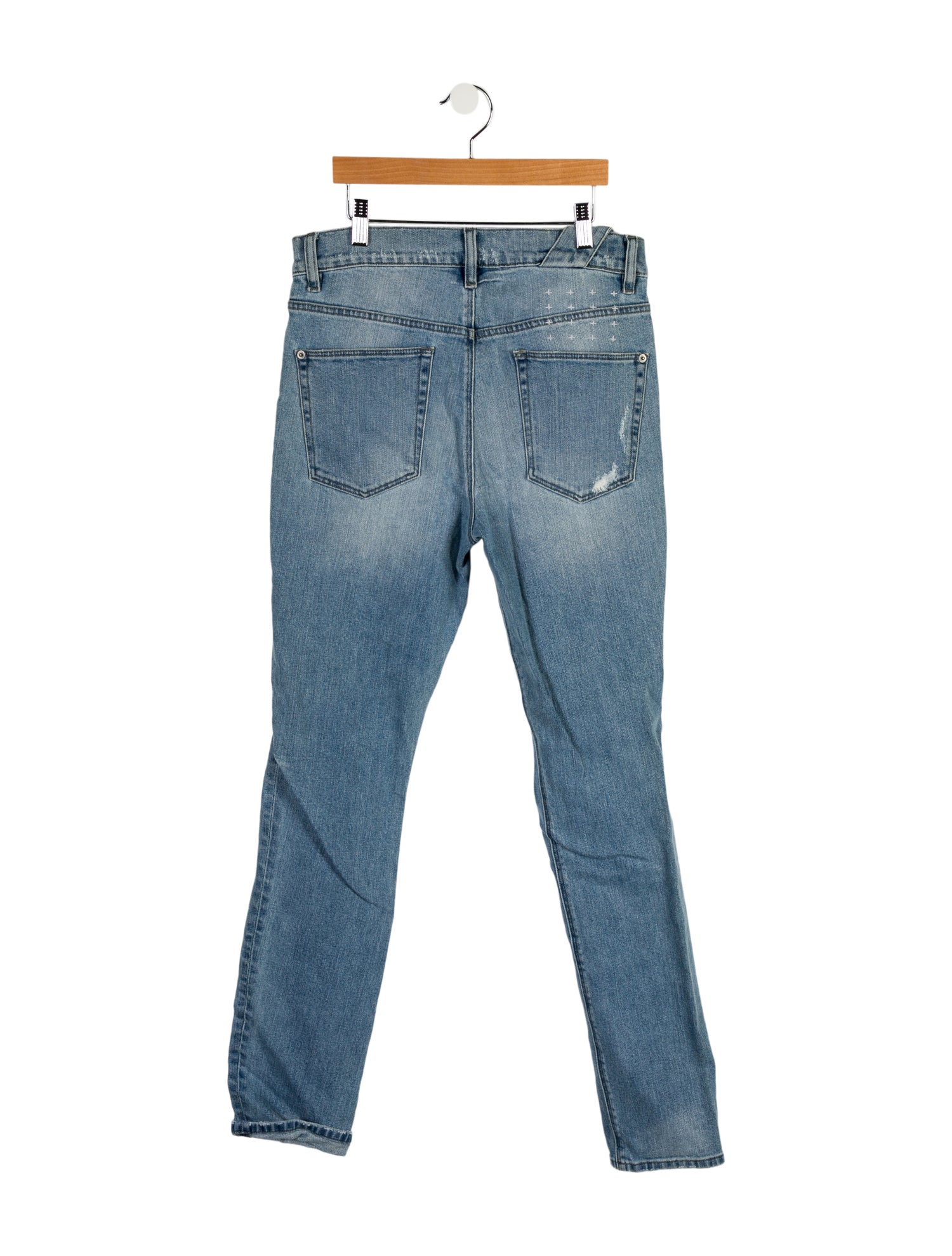 Ksubi Skinny Jeans Blue, 12.25" Rise Jeans, Clothing WKS27290 The