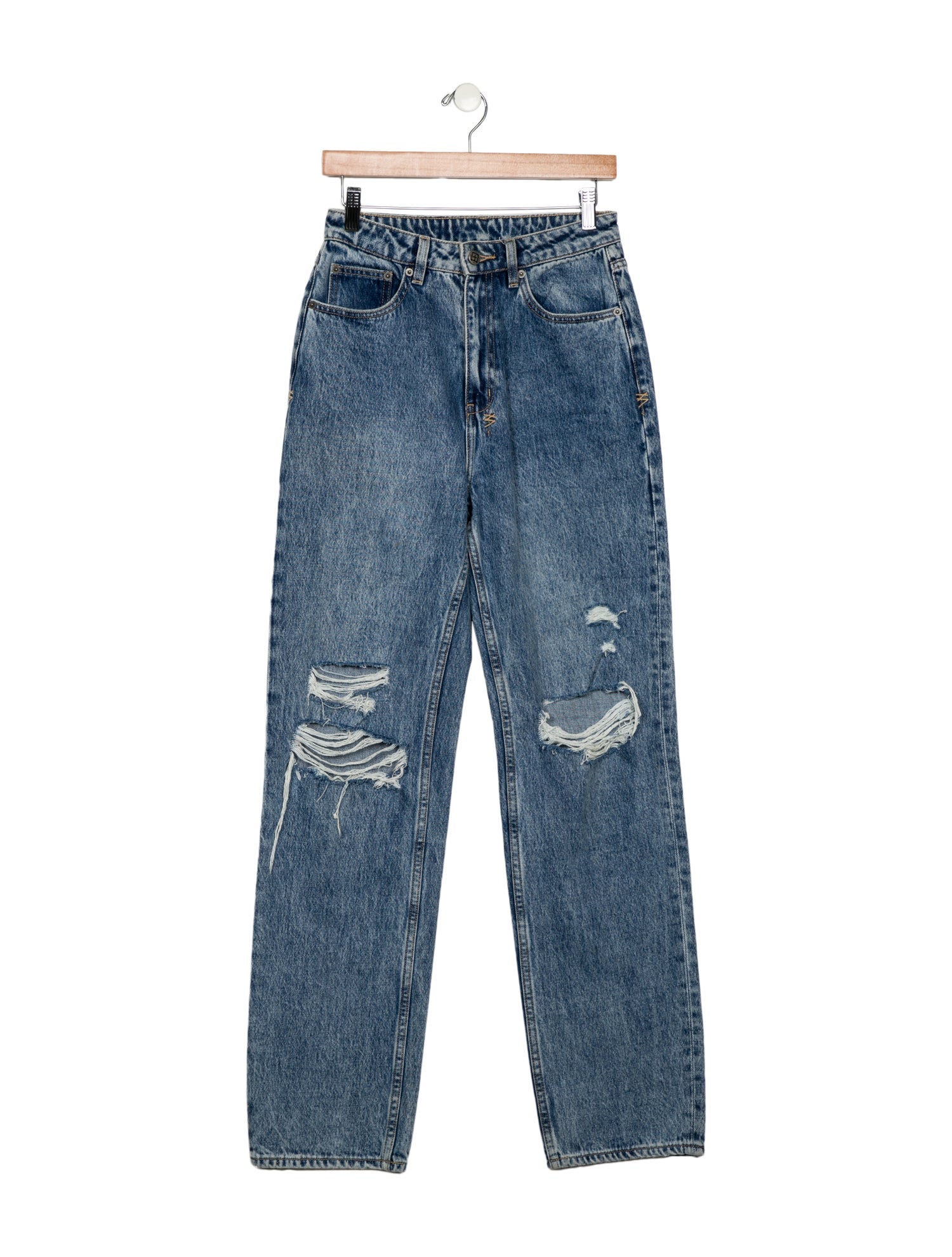 Ksubi High-Rise Straight Leg Jeans