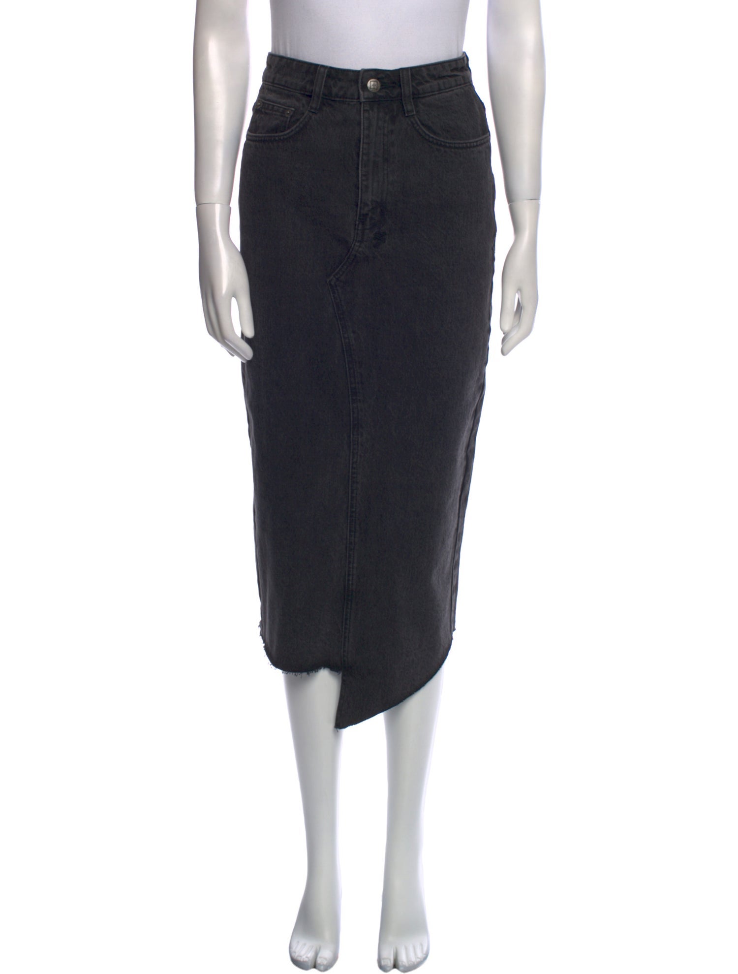 Ksubi Raw-Edge Trim Midi Length Skirt