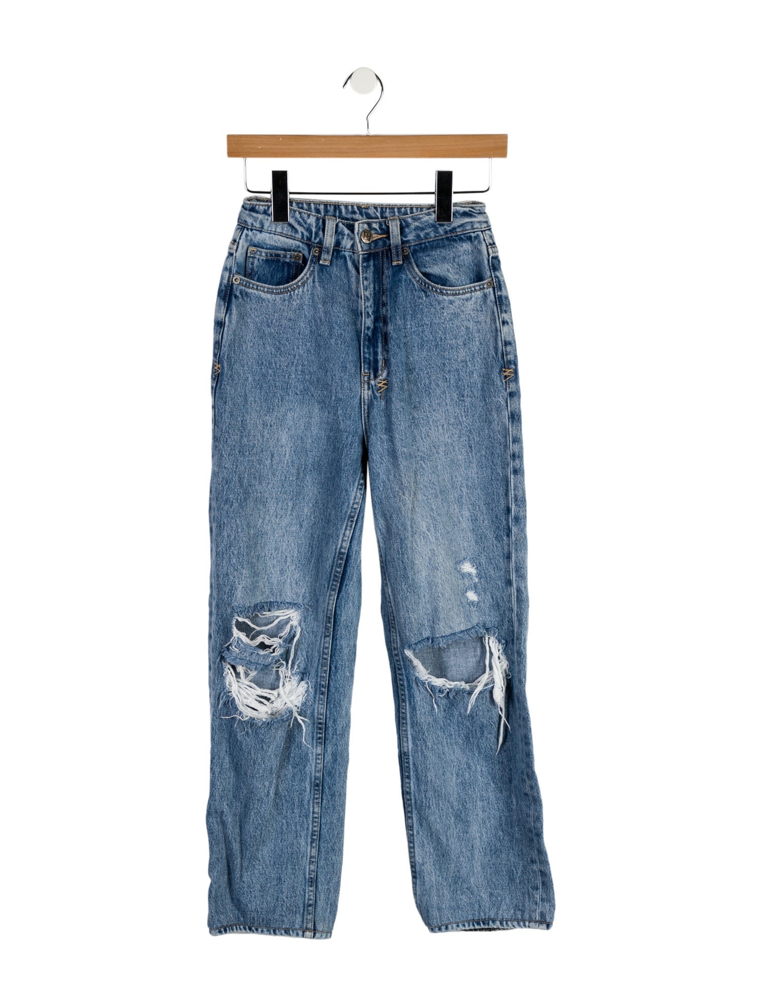Ksubi High-Rise Straight Leg Jeans