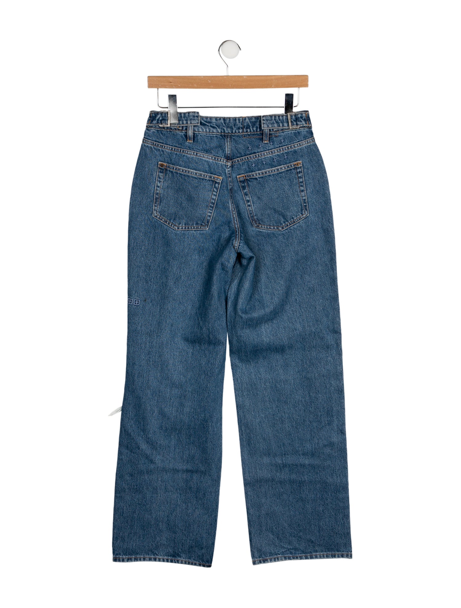 Ksubi Mid-Rise Wide Leg Jeans