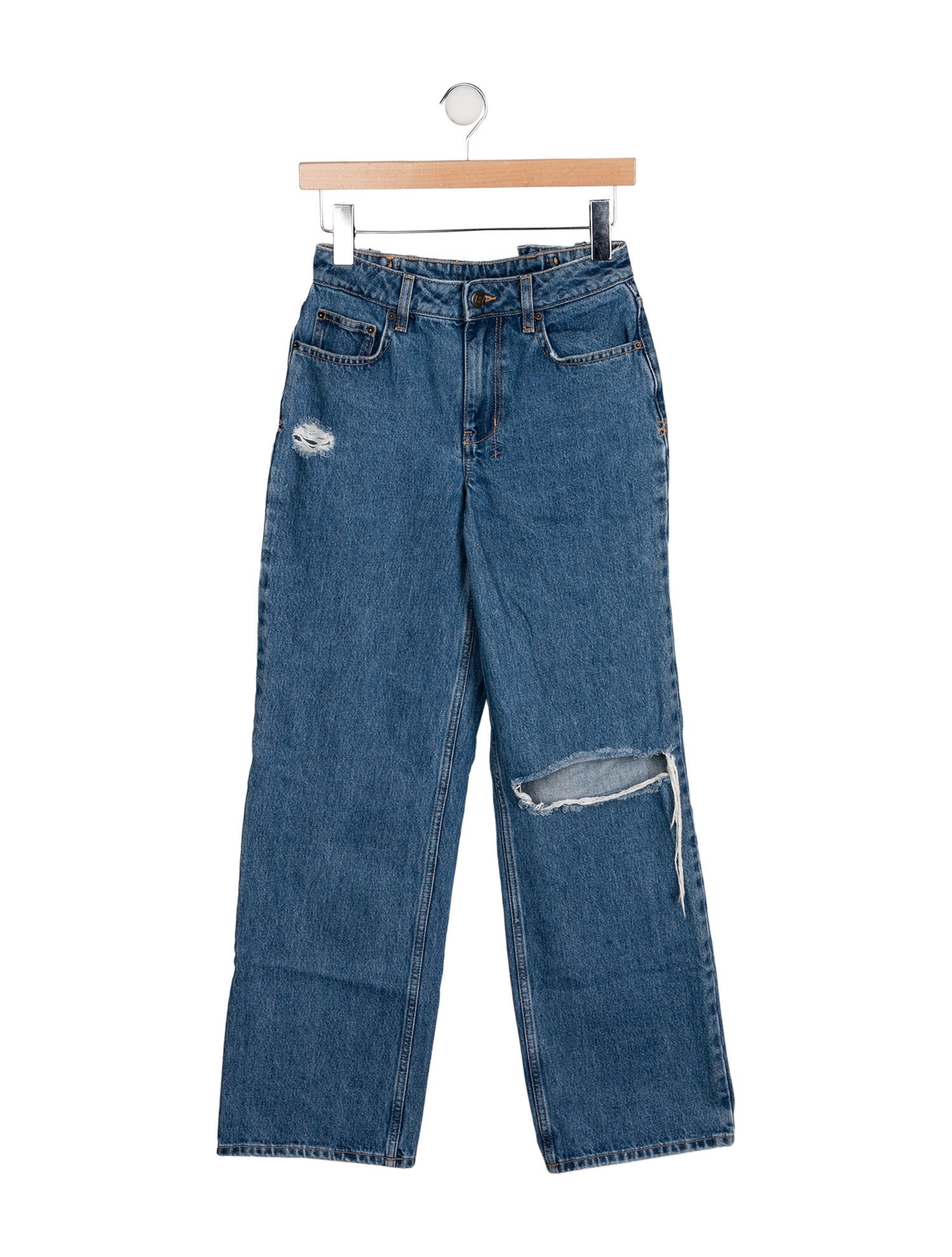 Ksubi Mid-Rise Wide Leg Jeans