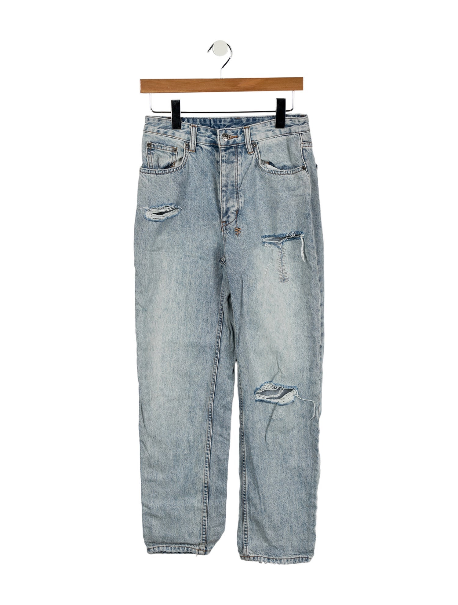 Ksubi High-Rise Straight Leg Jeans