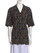 Ksubi Printed Short Sleeve Button-Up Top