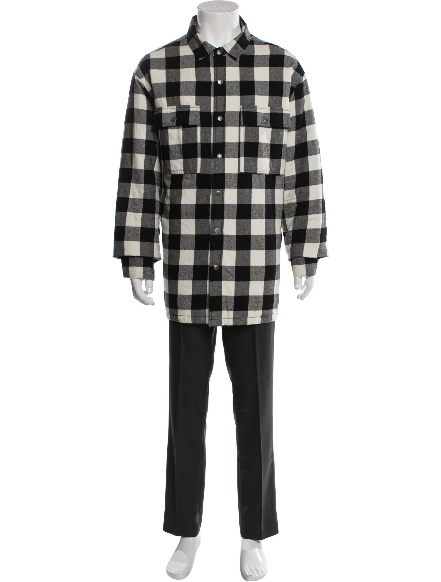 Ksubi Plaid Print Overcoat