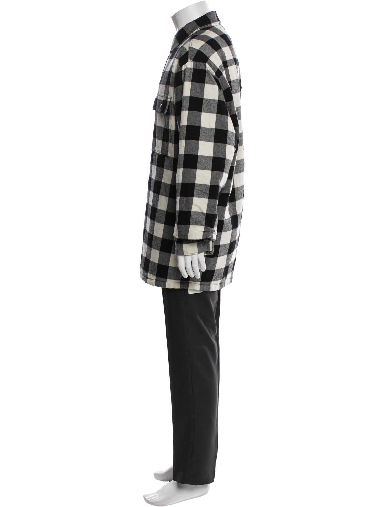 Ksubi Plaid Print Overcoat