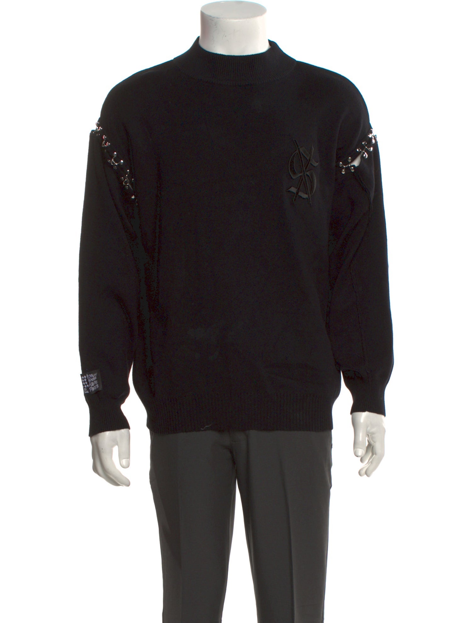 Ksubi Graphic Print Turtleneck Pullover