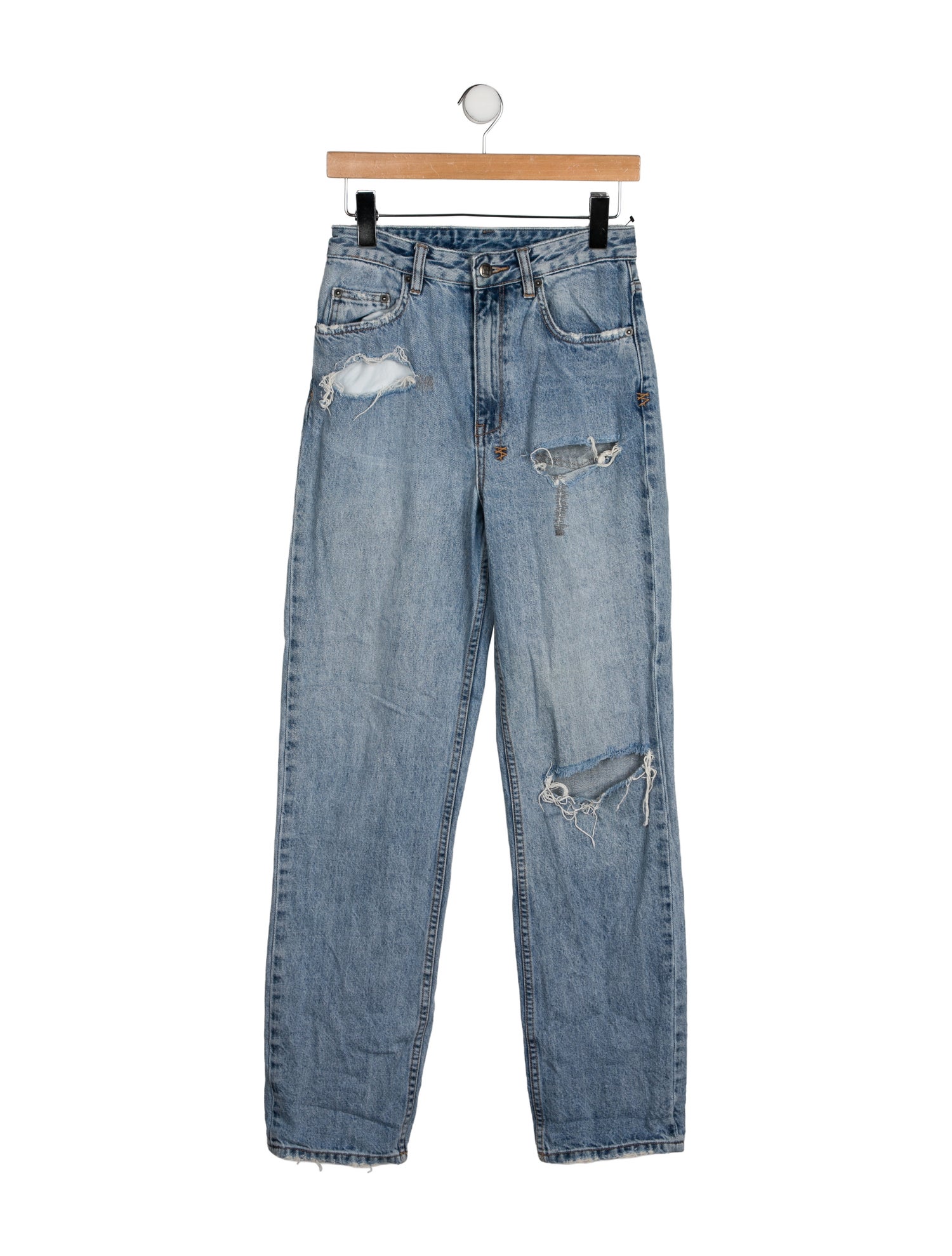Ksubi High-Rise Straight Leg Jeans
