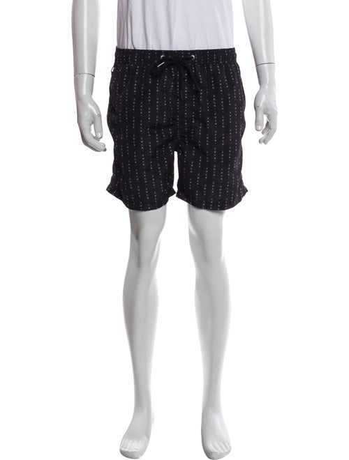 Ksubi Printed Raw-Edge Trim Swim Trunks