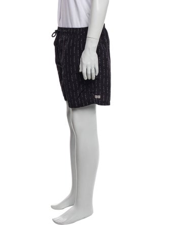 Ksubi Printed Raw-Edge Trim Swim Trunks