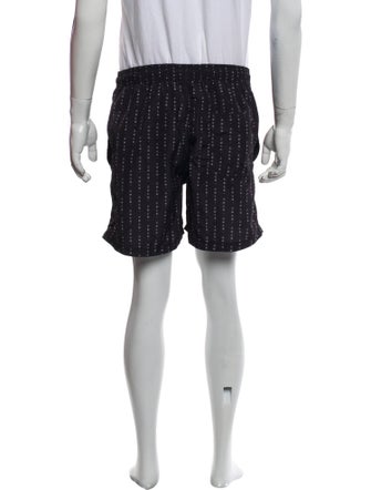 Ksubi Printed Raw-Edge Trim Swim Trunks