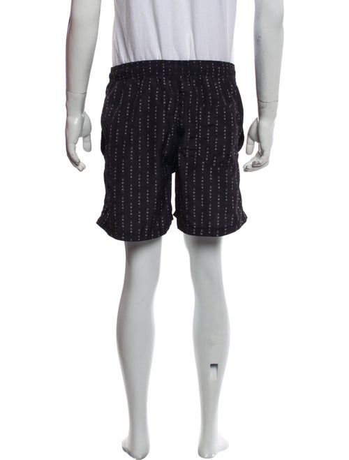 Ksubi Printed Raw-Edge Trim Swim Trunks