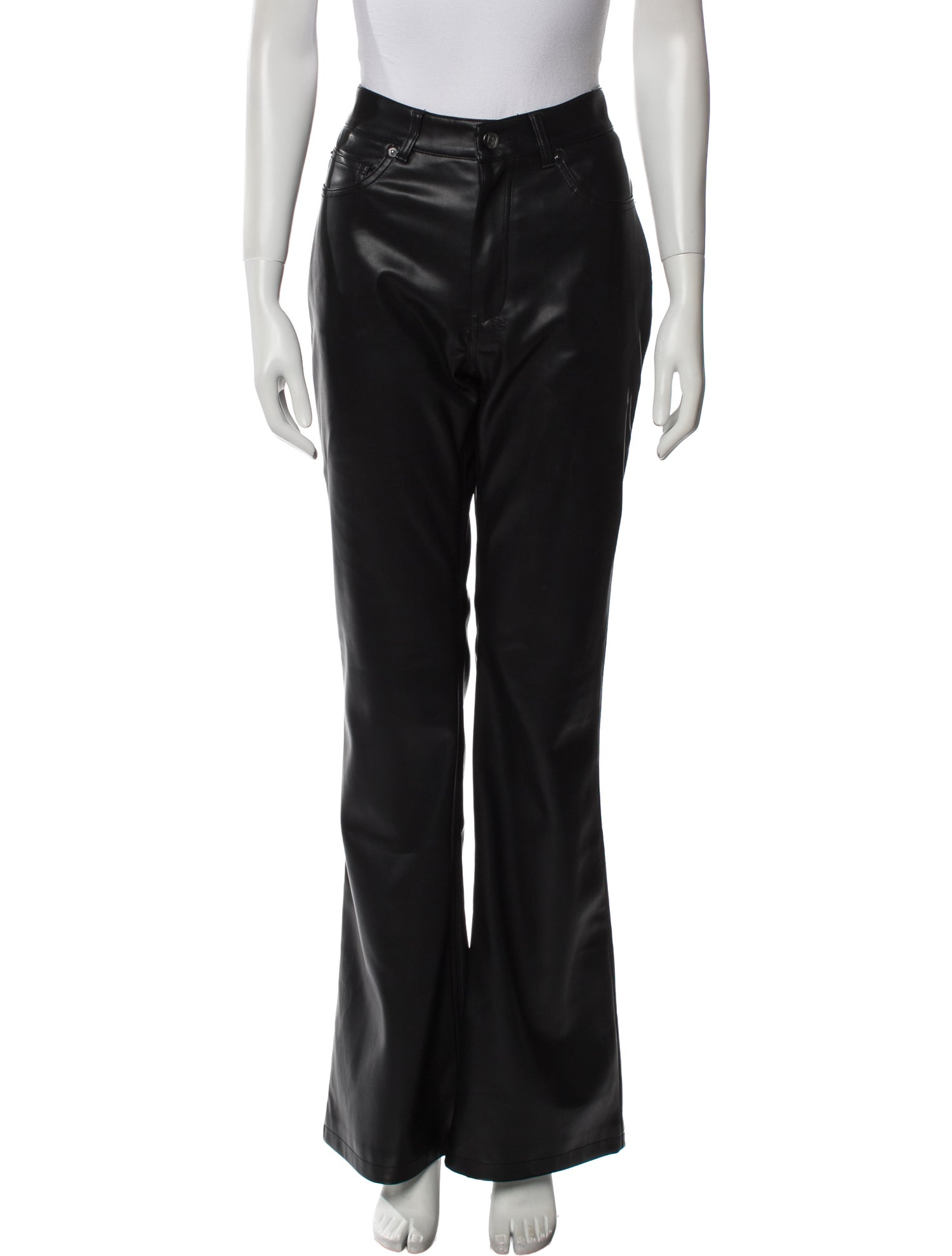Ksubi Faux Leather Wide Leg Pants
