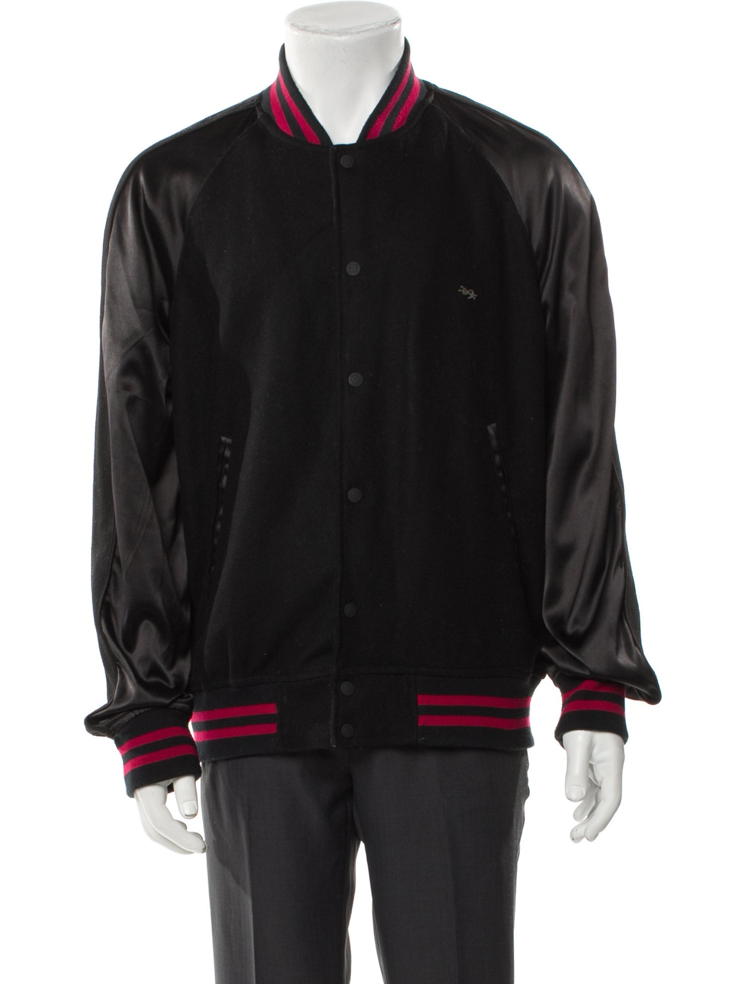 Ksubi Wool Striped Bomber Jacket