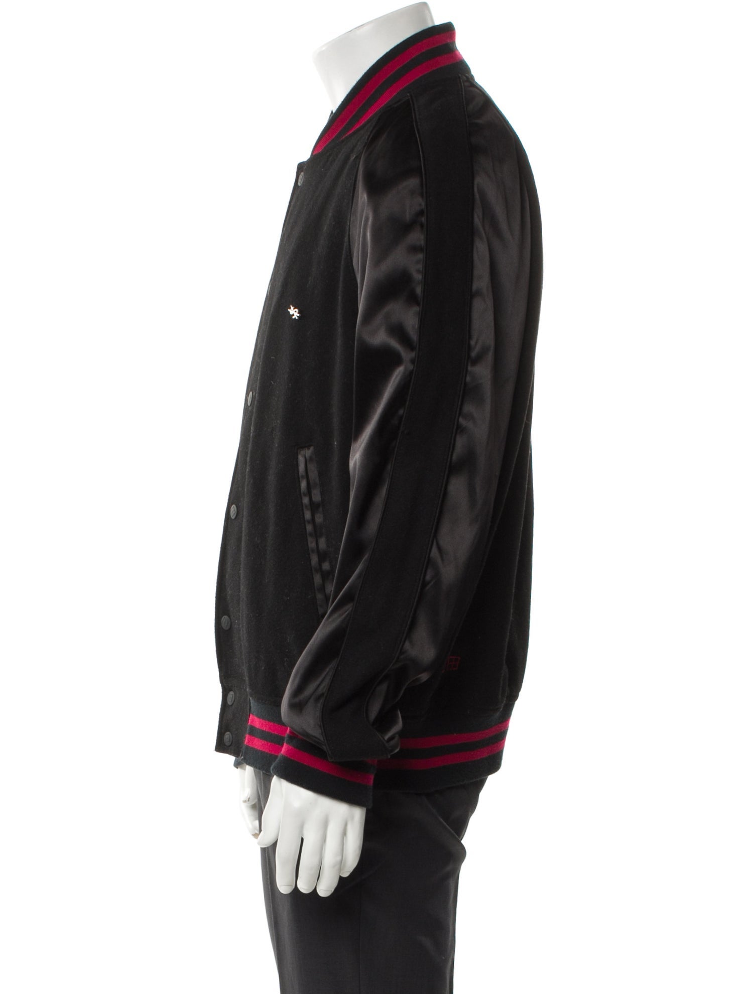 Ksubi Wool Striped Bomber Jacket