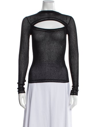 Ksubi Mock Neck Long Sleeve Top