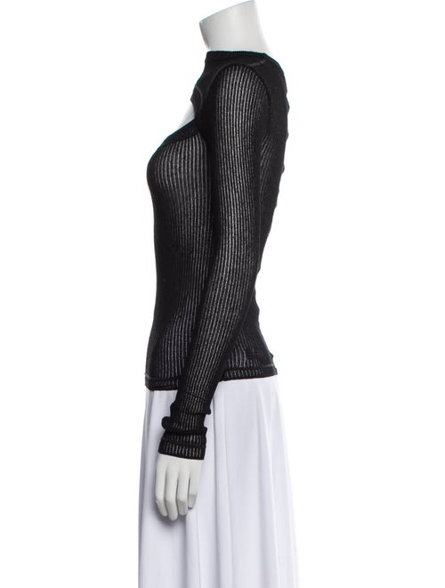 Ksubi Mock Neck Long Sleeve Top