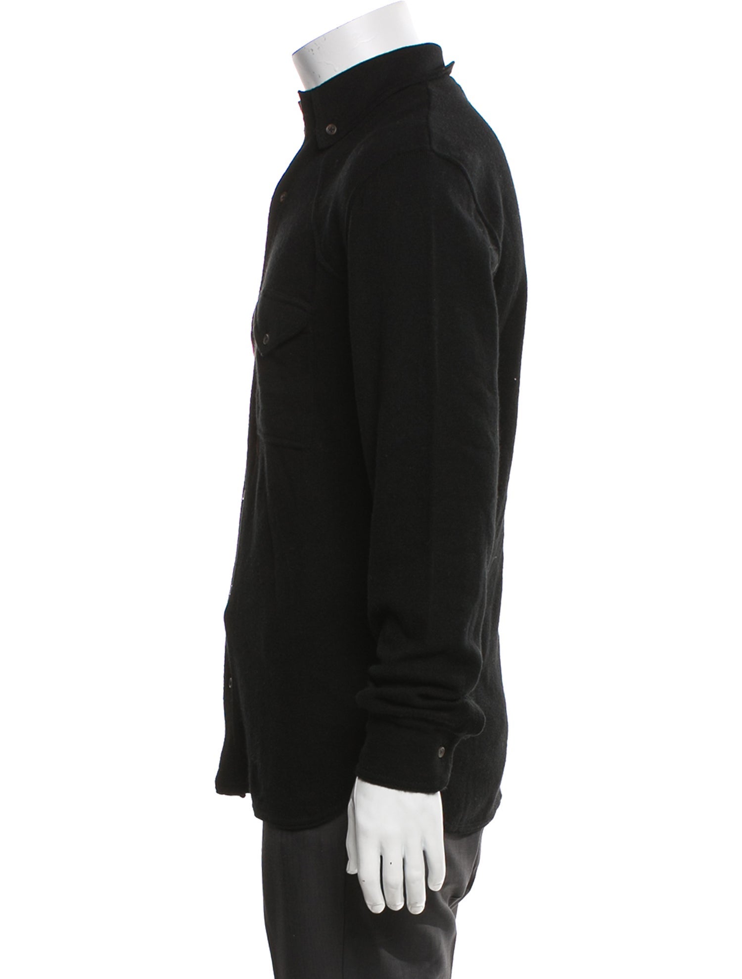 Ksubi Cashmere Mock Neck Cardigan