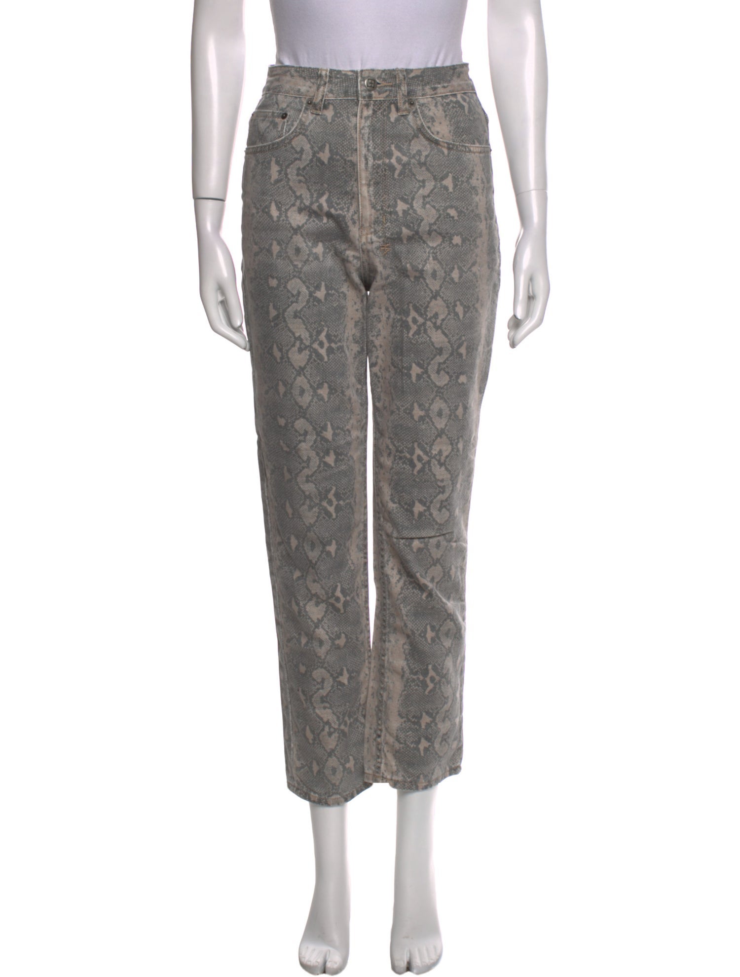 Ksubi Animal Print Straight Leg Pants