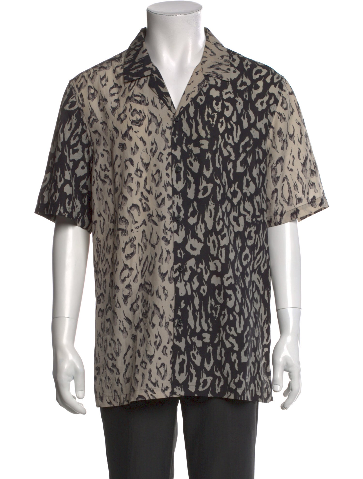 Ksubi Animal Print Short Sleeve Shirt