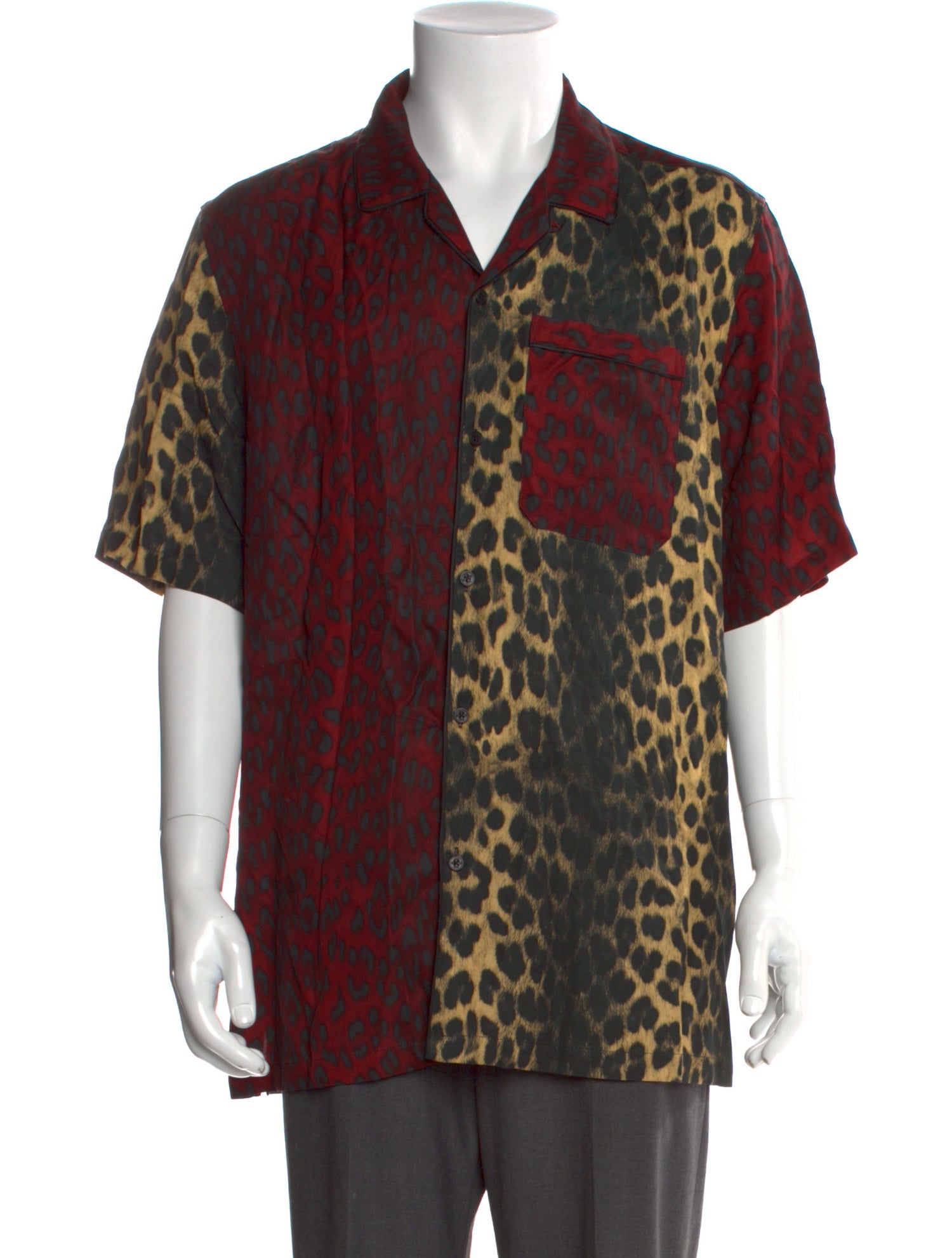 Ksubi Animal Print Short Sleeve Shirt w/ Tags