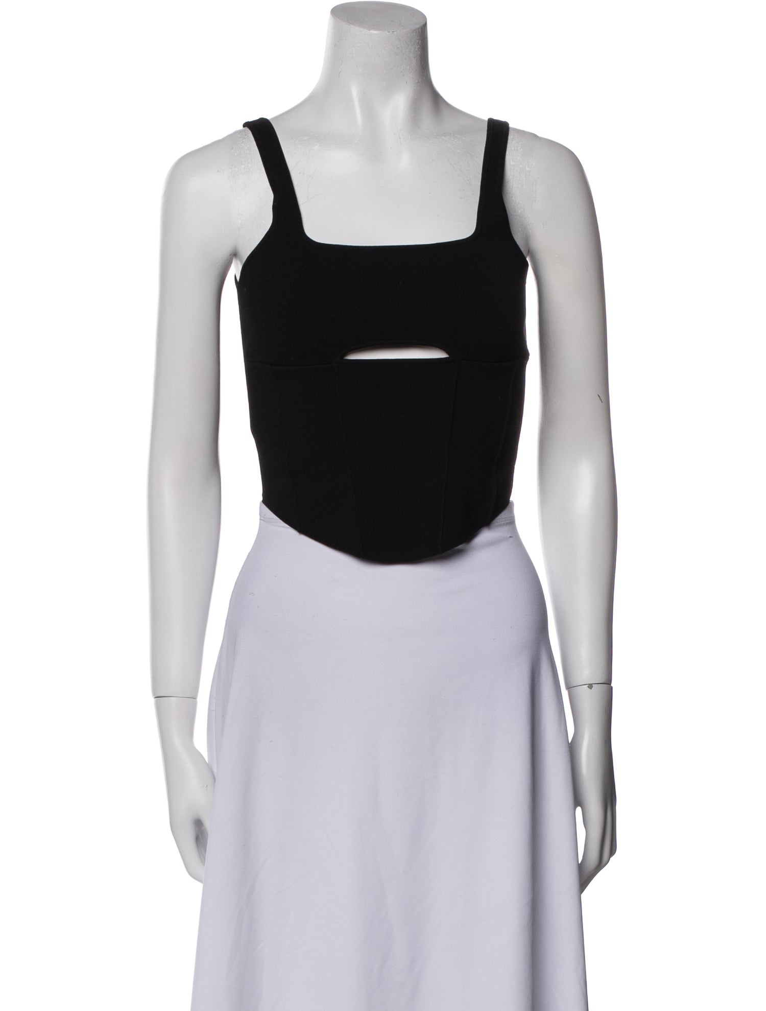 Ksubi Square Neckline Sleeveless Crop Top