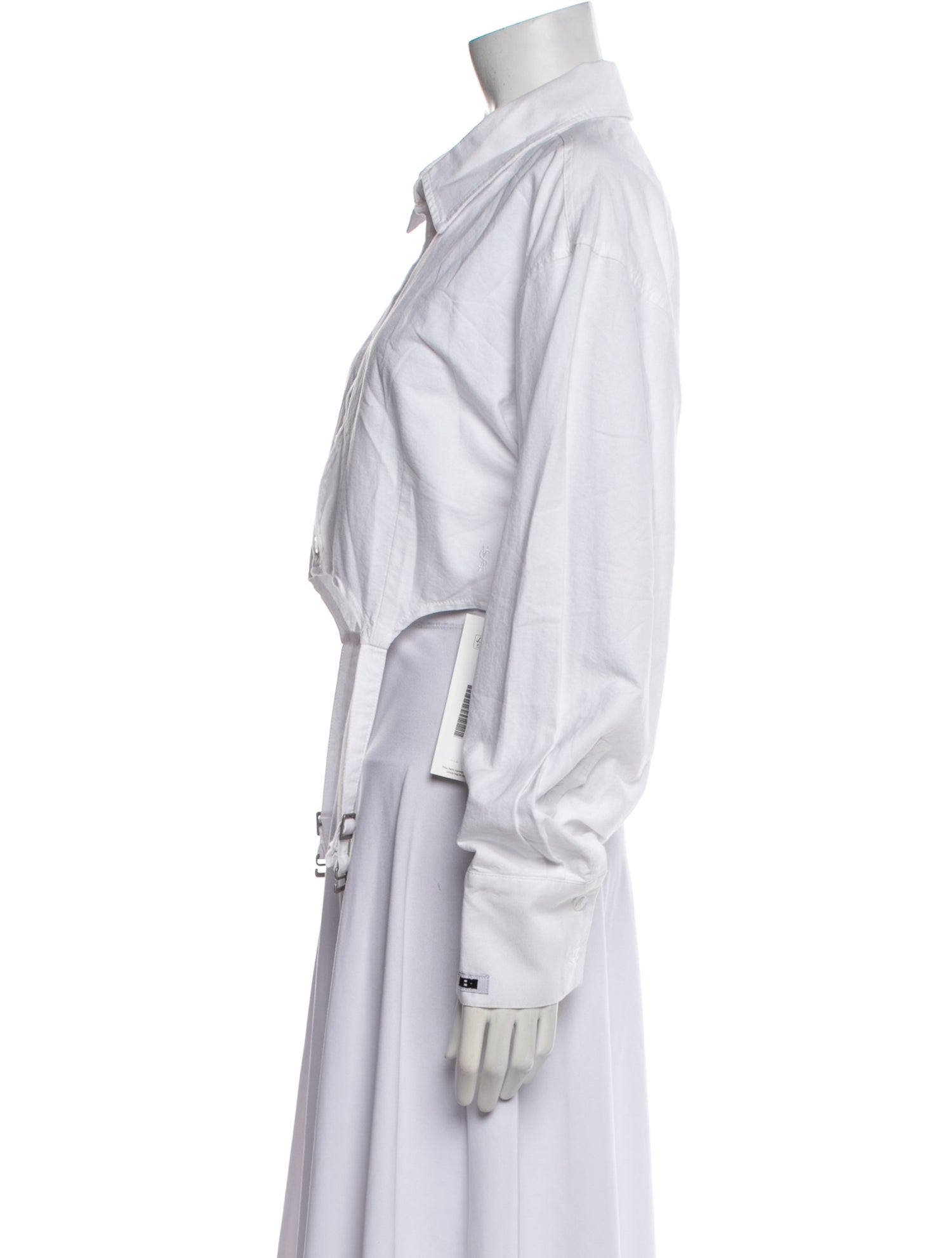 Ksubi Three-Quarter Sleeve Crop Top