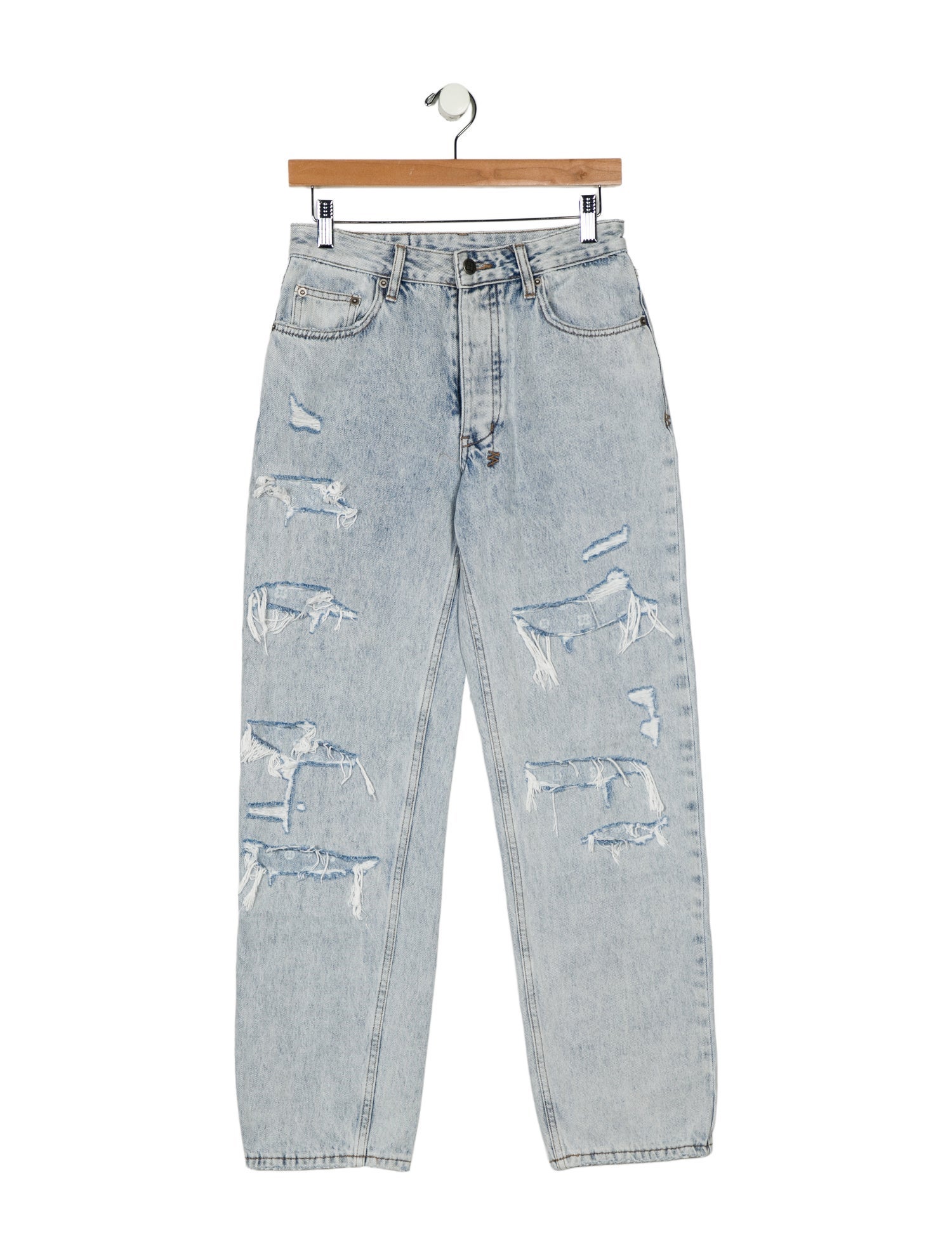 Ksubi Mid-Rise Straight Leg Jeans