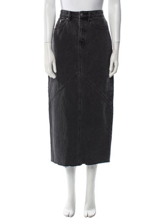 Ksubi Raw-Edge Trim Midi Length Skirt