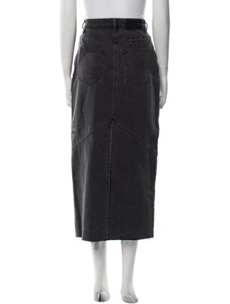 Ksubi Raw-Edge Trim Midi Length Skirt