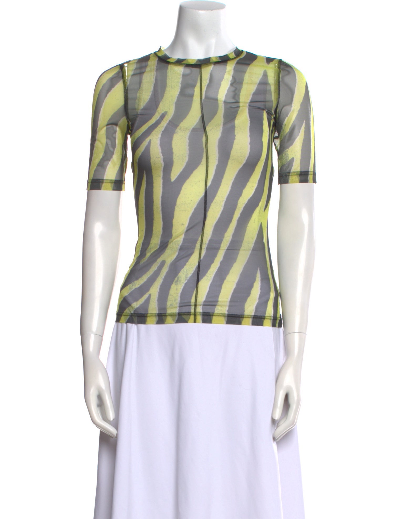 Ksubi Striped Crew Neck Top