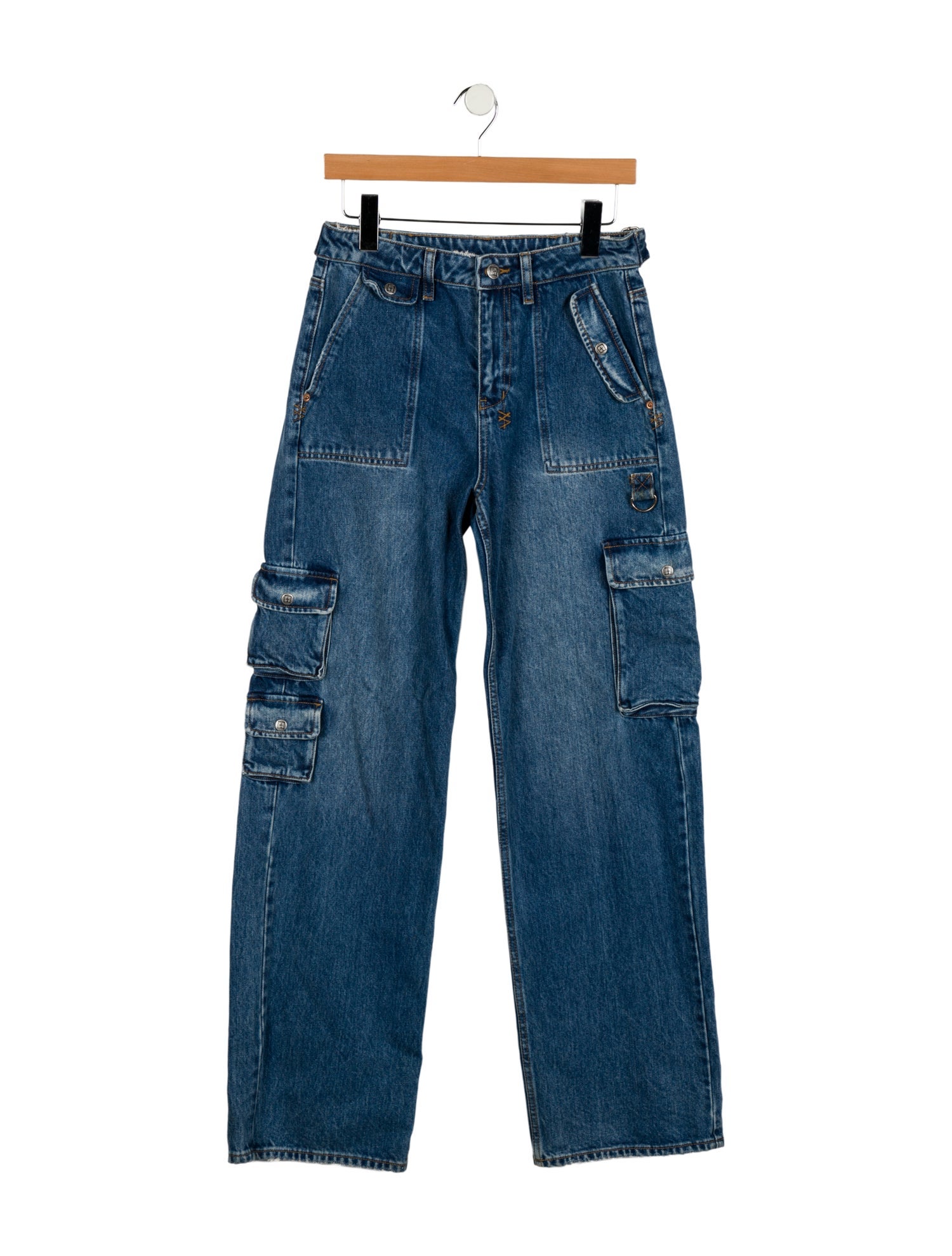 Ksubi Mid-Rise Wide Leg Jeans