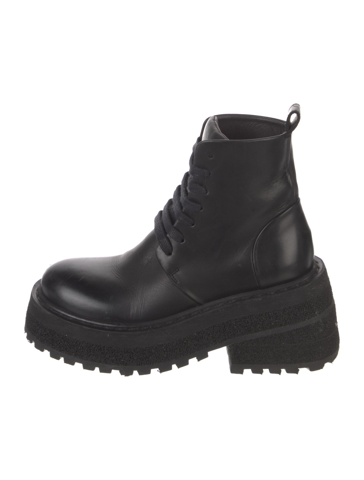 Marsèll Leather Combat Boots