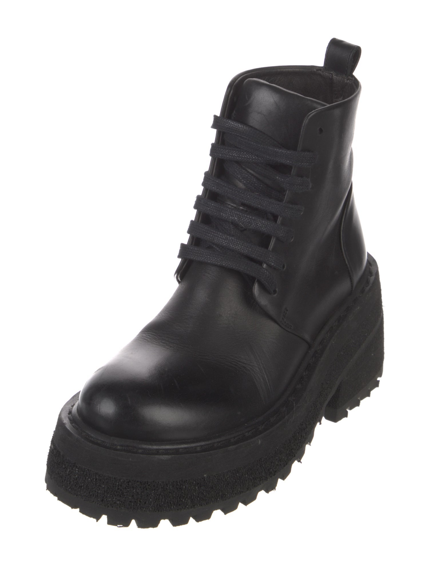 Marsèll Leather Combat Boots