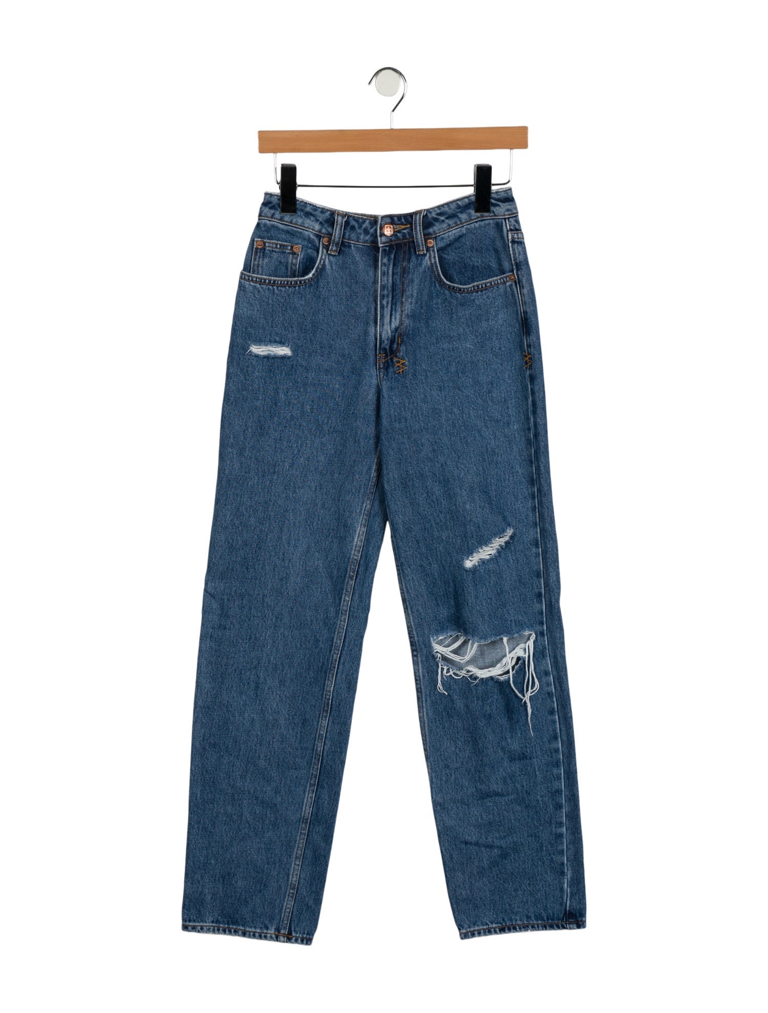 Ksubi Mid-Rise Straight Leg Jeans