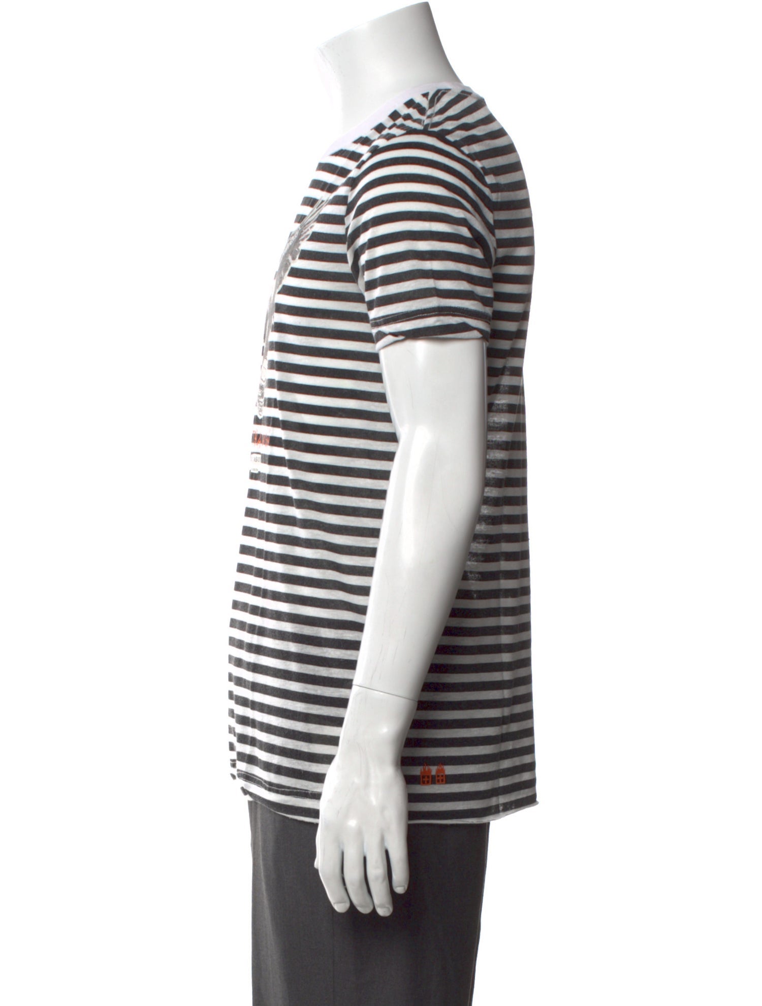 Ksubi Striped Crew Neck T-Shirt