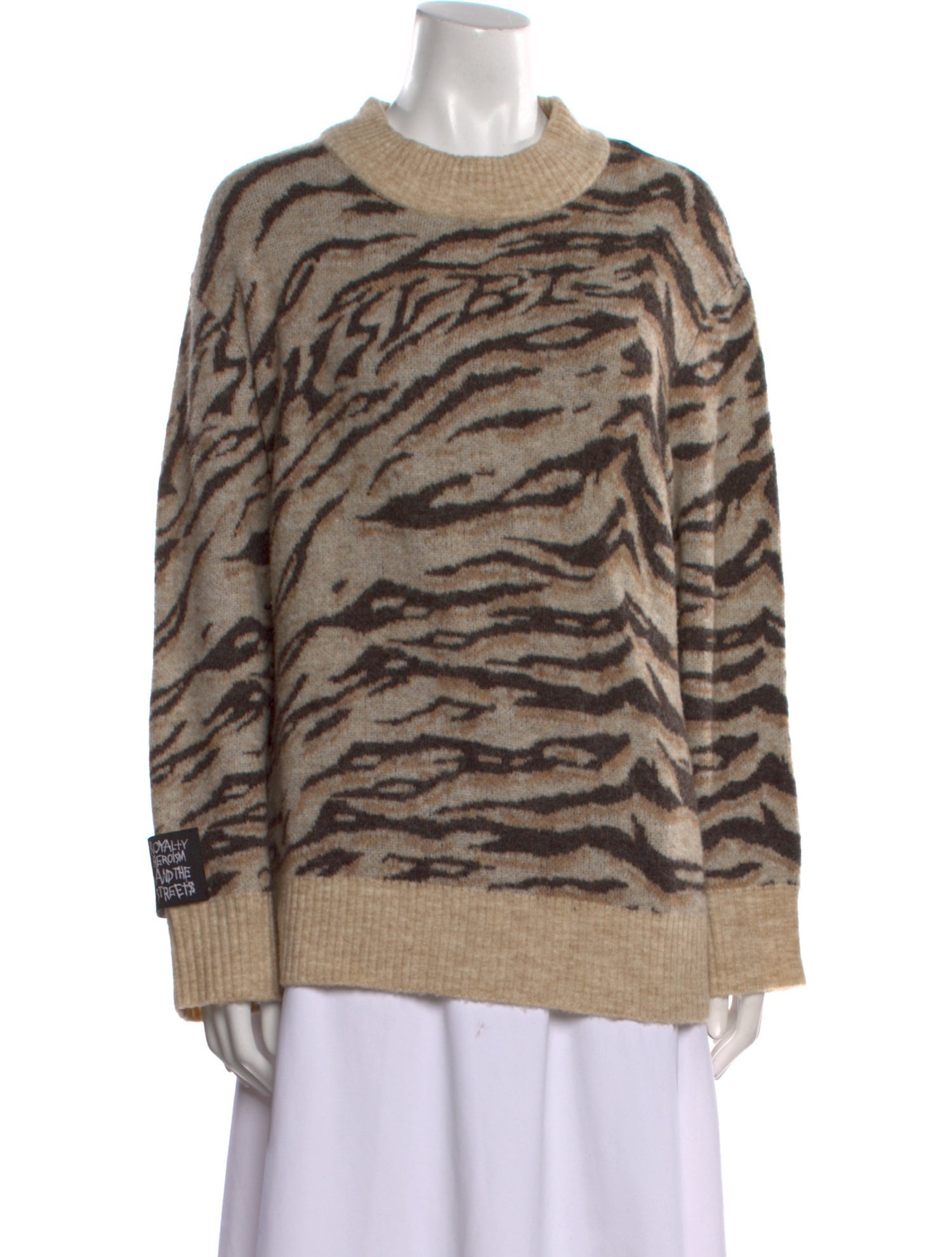 Ksubi Animal Print Crew Neck Sweater